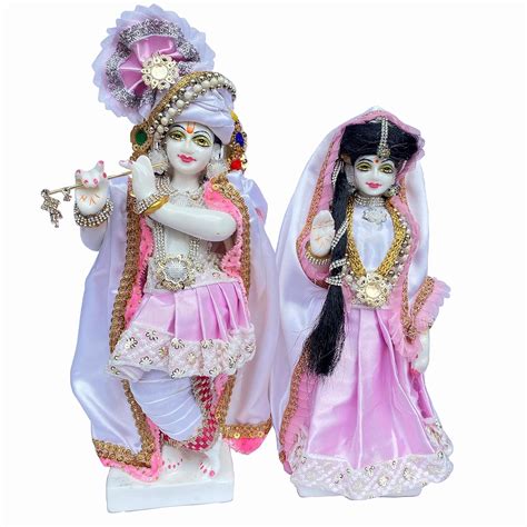 Buy KRISHNAGALLERY1 Marble Dust Radha Krishan Murti Statue Idol Iskon