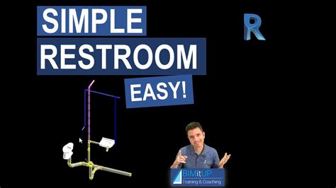 Single Restroom Plumbing In Revit Easy Tutorial Youtube