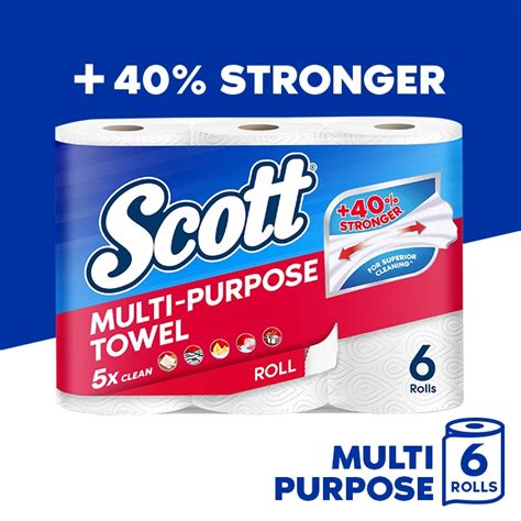 Scott Multipurpose Kitchen Towel 6 Rolls Superior Cleaning Kitchen