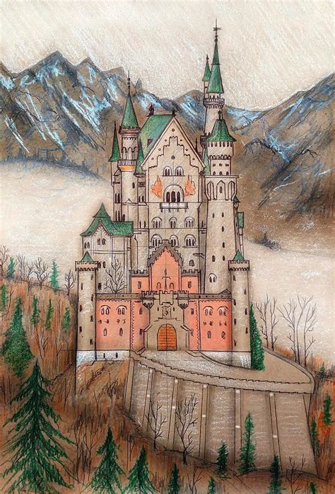 Neuschwanstein Castle 6254 7840 Painting By Leonardo Digenio