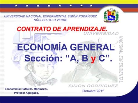 Econom A General Contrato De Aprendizaje Secc A B Y C De Octubre