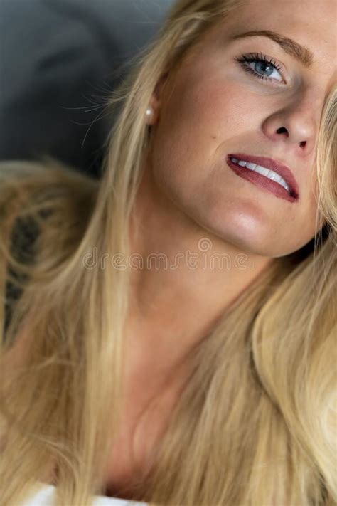 Gorgeous Blonde Model Poses Nude In A Home Environment Stock Image Image Of Female Lovely