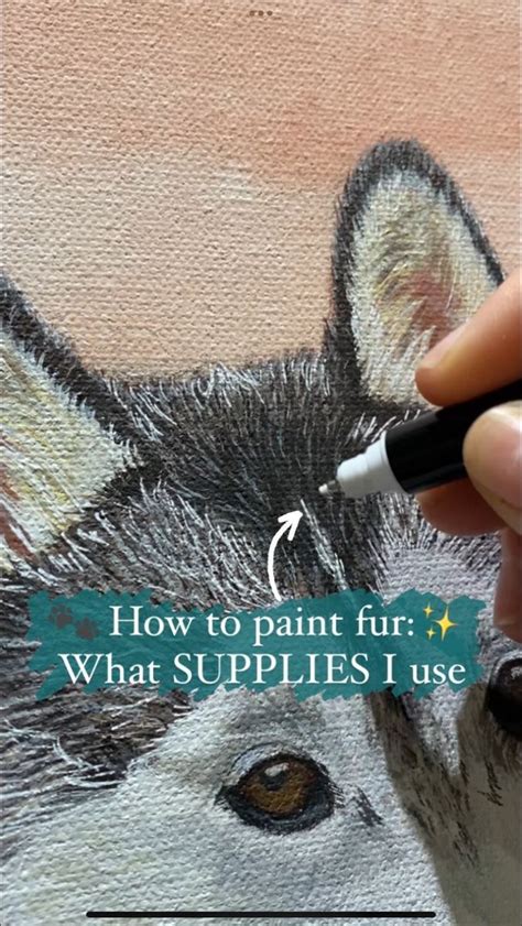 How to Paint Dog Fur - The supplies I have used when painting this ...