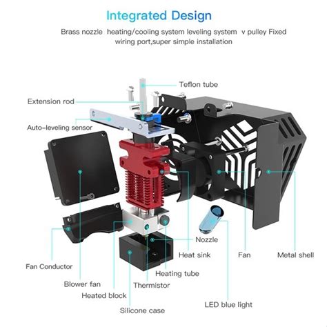 Original Creality CR SE Hot End Extruder Full Kit Assembled For CR SE Lancer D D Printer