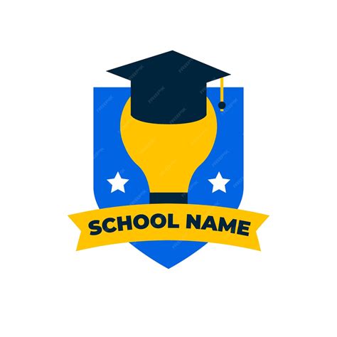 Free Vector | Hand drawn high school logo design