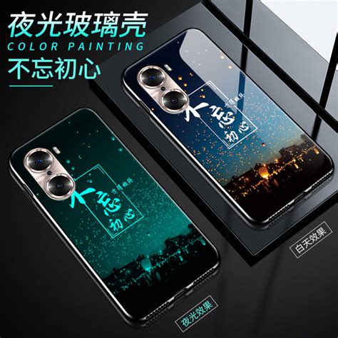 华为荣耀60手机壳honor60pro玻璃保护5g硅胶套lsa一an00全包防摔tna软边硬壳por夜光外壳情侣男女5g镜面ins