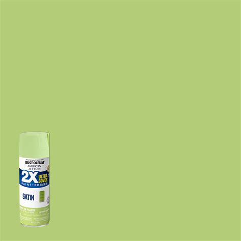 Green Apple Rust Oleum American Accents 2x Ultra Cover Satin Spray Paint 327946 12 Oz