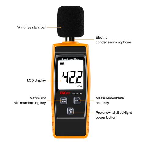 Xrclif Decibel Meter Digital Sound Level Meter Macao Ubuy