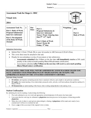 Fillable Online Assessment Task For Stage 6 HSC Fax Email Print PdfFiller