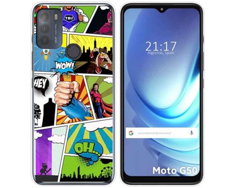 Tumundosmartphone Funda Gel TPU Personalizada Para Motorola Moto G50 5G