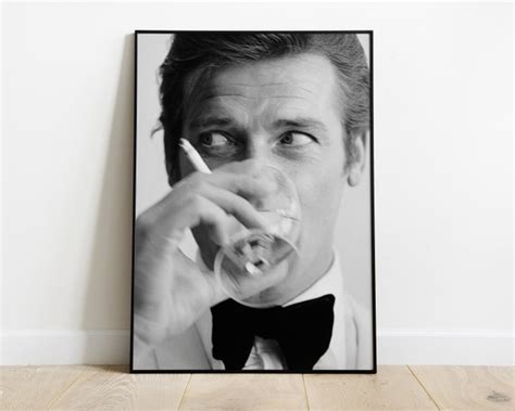 James Bond Print Black And White Photography Wall Art Etsy