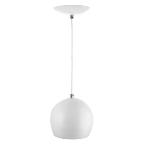 Lustre Pendente Bola Pequena De Alum Nio Cm Branco Compre Agora