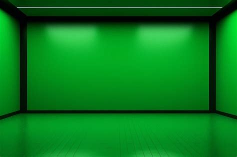 Premium Photo Vibrant Green Screen For Sleek Projects Modern