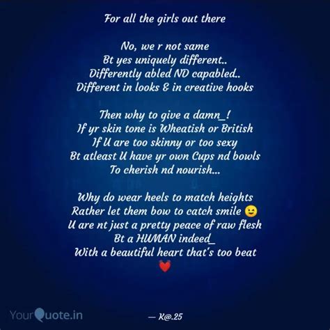 For All The Girls Out The Quotes And Writings By Kamini Gupta