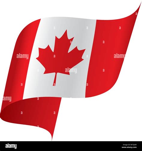 Canadá bandera, ilustración vectorial Imagen Vector de stock - Alamy