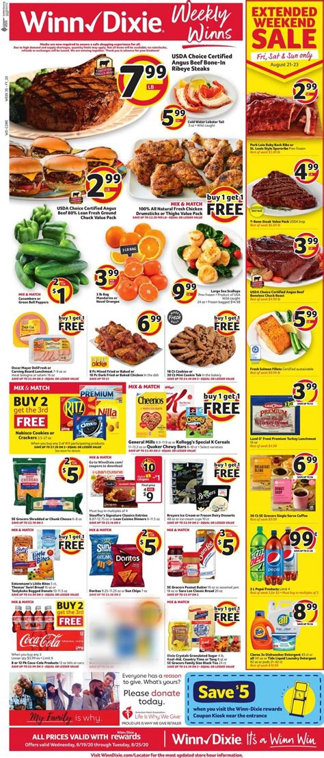 Winn Dixie Ad Circular - 08/19 - 08/25/2020 | Rabato