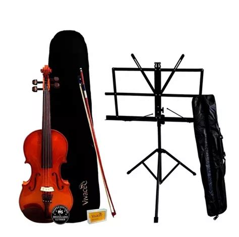 Violino 4 4 Vivace Mo44s Kit Arco Estojo Breu Estante