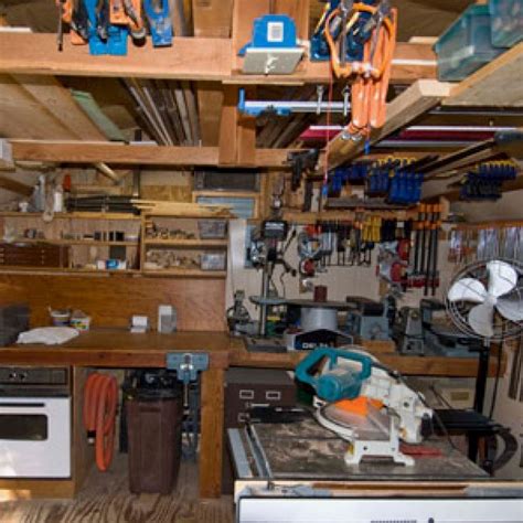 50 Small Woodworking Shop Designs For Garage Spaces Woodshop Plans Woodshop Layouts