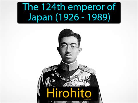 Hirohito Definition And Image Gamesmartz