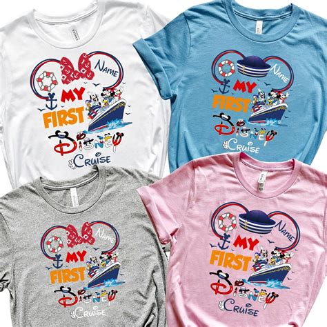 Camiseta Personalizada De Mickey Y Sus Amigos Mi Primer Crucero Viaje