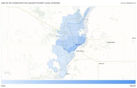 Highest Poverty Level In Peoria By Zip Code In 2024 Zip Atlas