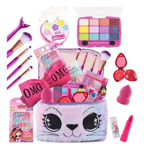 Maletín para maquillaje Maquiagem Infantil Kit maquiagem criança