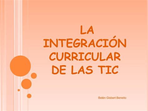 Tema 2 La Integración Curricular De Las Tic Ppt