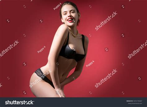 Lingerie Model Sexy Woman Black Lingerie Stock Photo 1672159267 Shutterstock