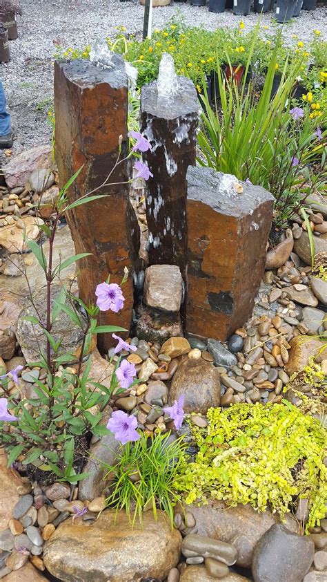 Basalt Rock Fountain Island Garden Features Rock Garden Rock