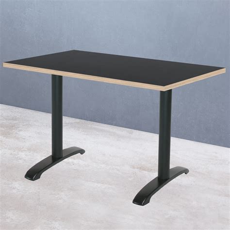 Black Rectangular Table Bazila 2 Restootab