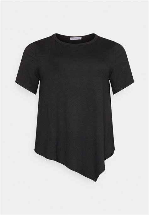 Anna Field Curvy Basic T Shirt Black Zalando De