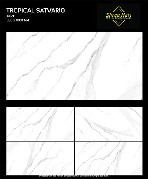 Ceramic Gloss Satvario Classic Floor Tile Thickness 8 10 Mm Size