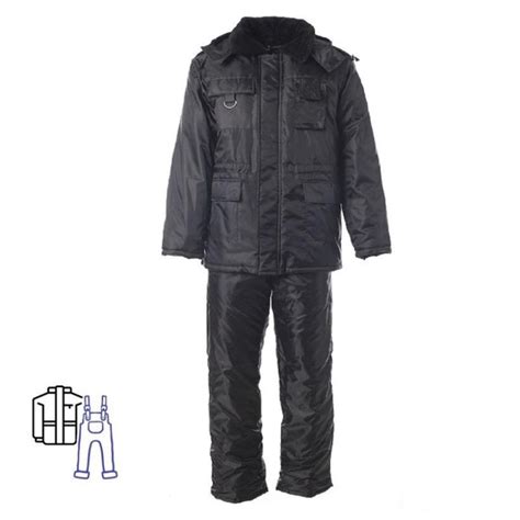 Костюм рабочий зимний Охранника с п/к черный (р.60-62) 182-188 - купить ...