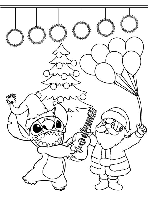 Complete Stitch Christmas Coloring Page