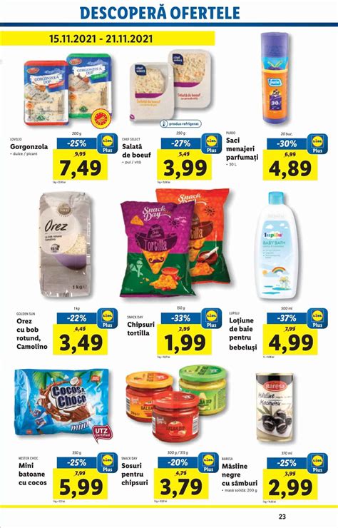 Ofertele Saptamanale Lidl Plus De Luni 15 Noiembrie 2021 Promotii