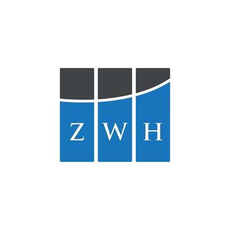 ZWH letter logo design on white background. ZWH creative initials ...