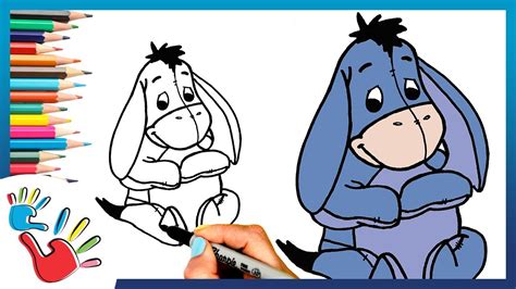 How To Draw Eeyore From Winnie The Pooh Easy Step By Step Tutorial