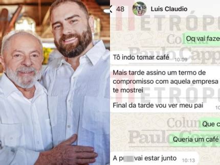 Casos De Fam Lia Vaza Print De Filho De Lula Xingando Janja Em