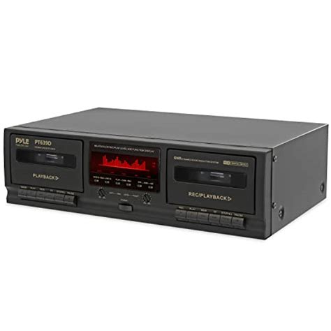 Pyle Dual Cassette Deck Stereo - Compact & Portable Hi-Fi Tape Recorder ...