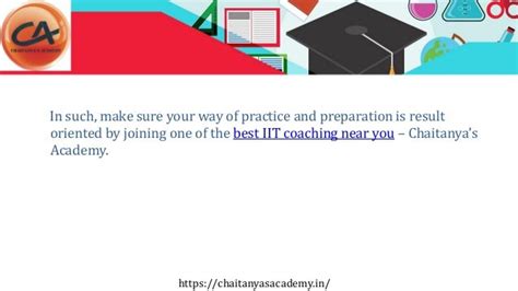 Iit Jee Preparation Ppt Free Download