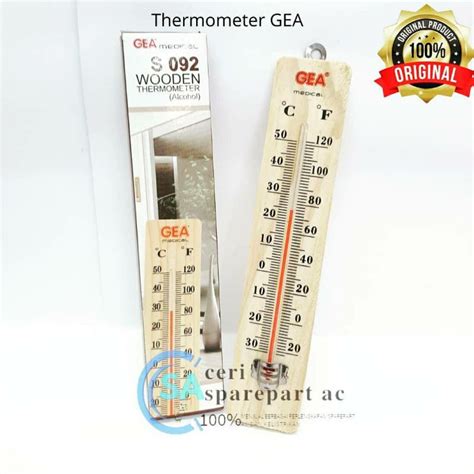 Jual Gea Alat Ukur Suhu Thermometer Kayu Termometer Ruangan Termometer