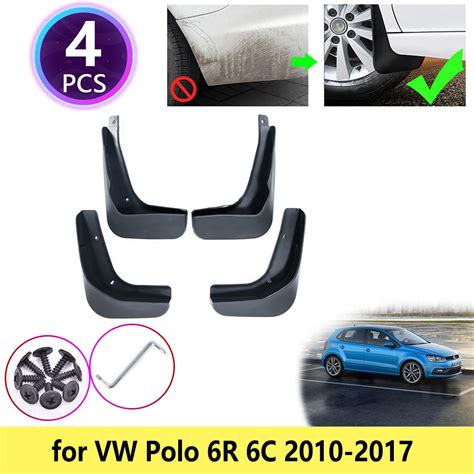 For VW POLO MK5 6R 2010-2014 Mud Flaps Splash MudGuards Fender OE ...