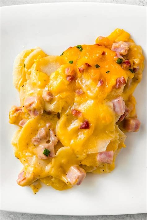 Cheesy Scalloped Potatoes And Ham Recipe