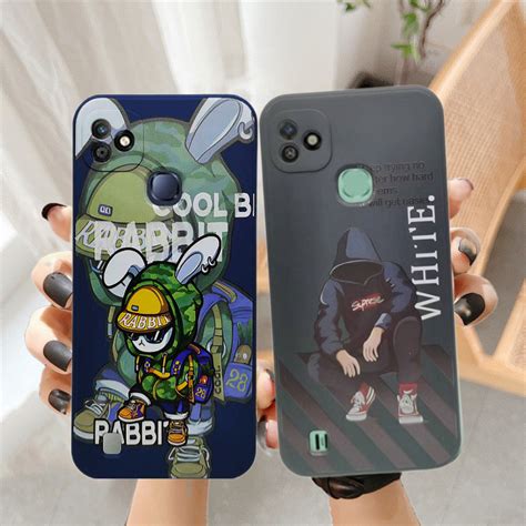 Novo Infinix Hot 11s Nfc 20s Smart 7 6 HD Nota 12 G96 Cartoon Pintado Capa Traseira De