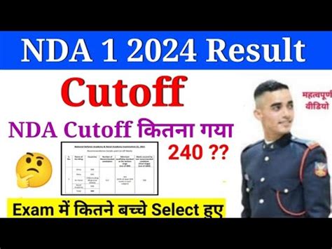 UPSC NDA Cut Off 2024 Check NDA Exam 2024 Result Cut Off कतन गय