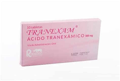 Tranexam Mg Tabletas Farmaciasver