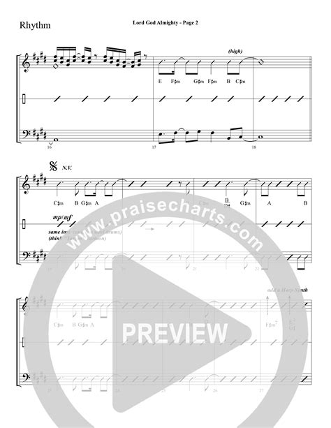 Lord God Almighty Choral Anthem Satb Melody Sheet Music Pdf Lifeway