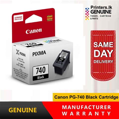 Canon Pg 740 Black Cartridge PRINTERS LK PVT LTD