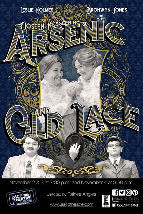 Poster art for ARSENIC AND OLD LACE revealed – SSCCTheatre