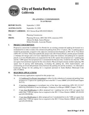 Fillable Online PLANNING COMMISSION STAFF REPORT Santabarbaraca Gov